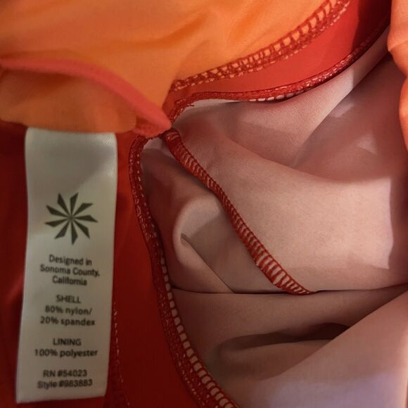 Athleta Cozumel tankini Swim Top Red M Activewear - Picture 8 of 8